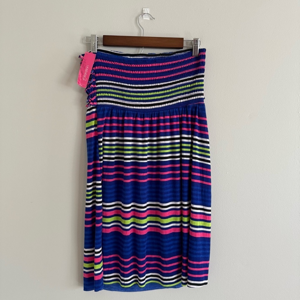 Target Pink and Blue Ruffled Cover Up - Picture 4 of 7